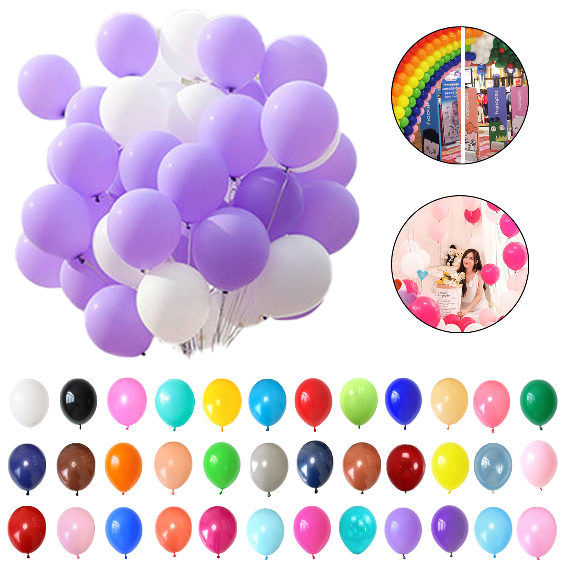 Solid Color Thickened 12 Inch Balloons 2
