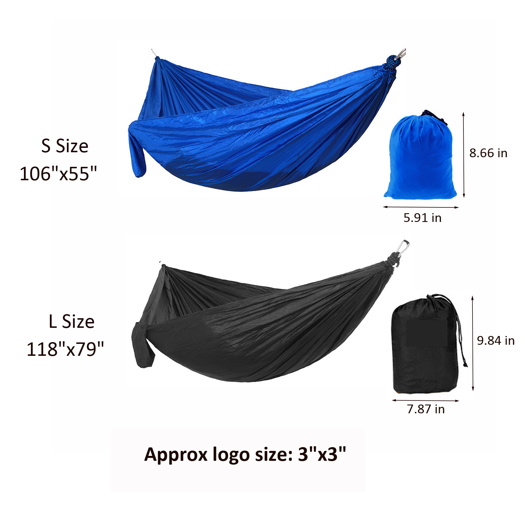 Portable Lightweight Nylon Swing Bed Hammock 18