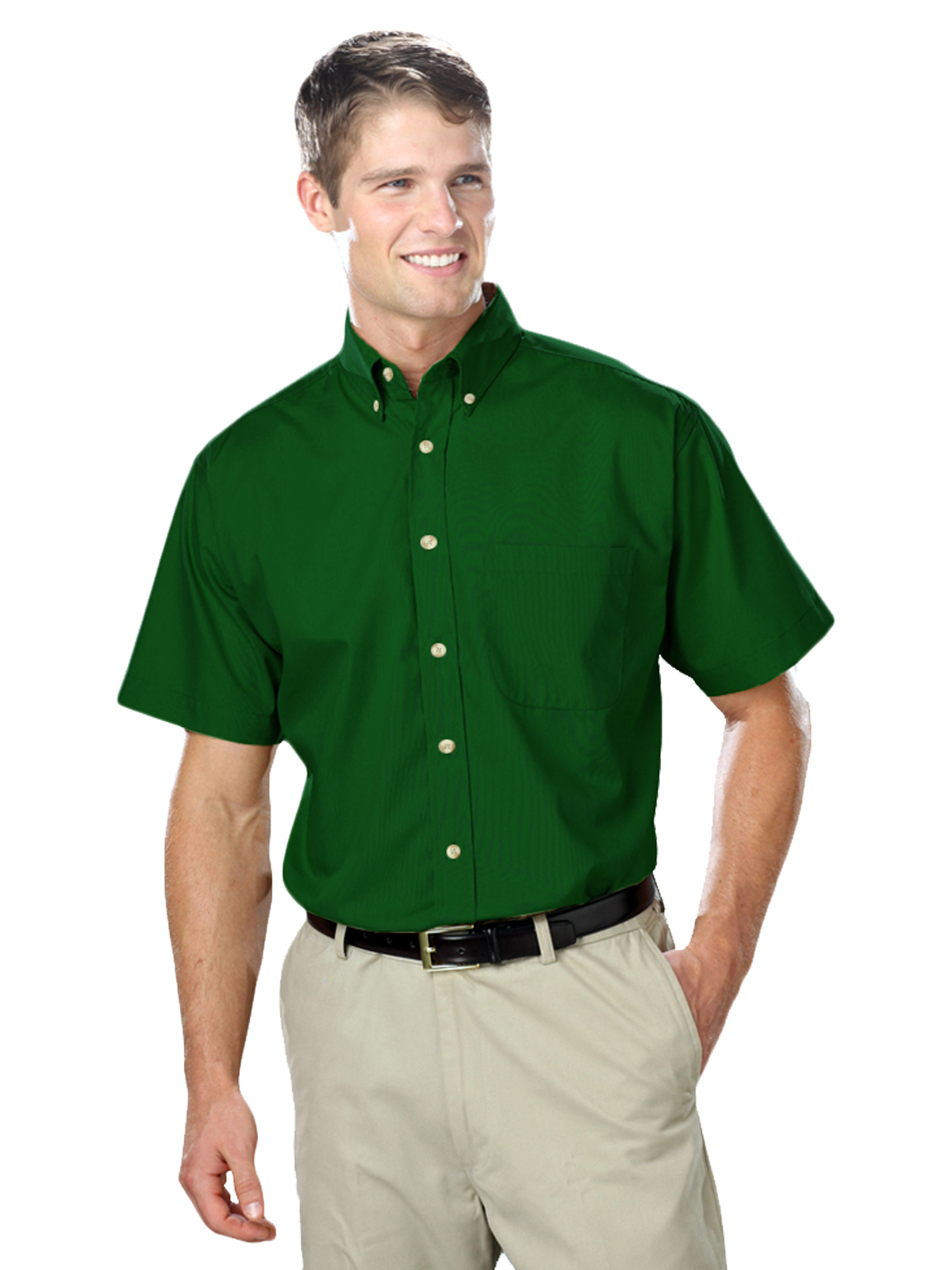 Blue Generation - Men's 1-Pocket Short Sleeve Superblend Poplin Shirt 3