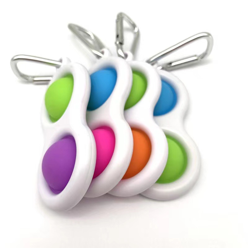 2PCS Bubbles Simple Dimple Keychain Sensory Fidget Toys 8