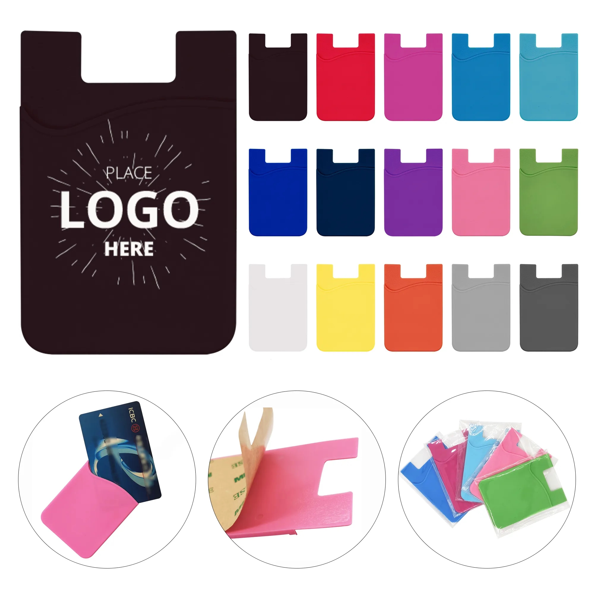 Silicone Mobile Phone Card Holder 1