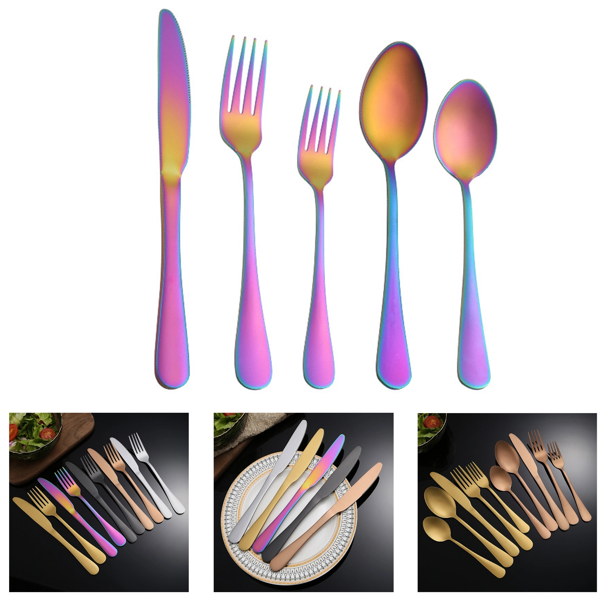 Stainless Steel Flatware Set Utensils 4
