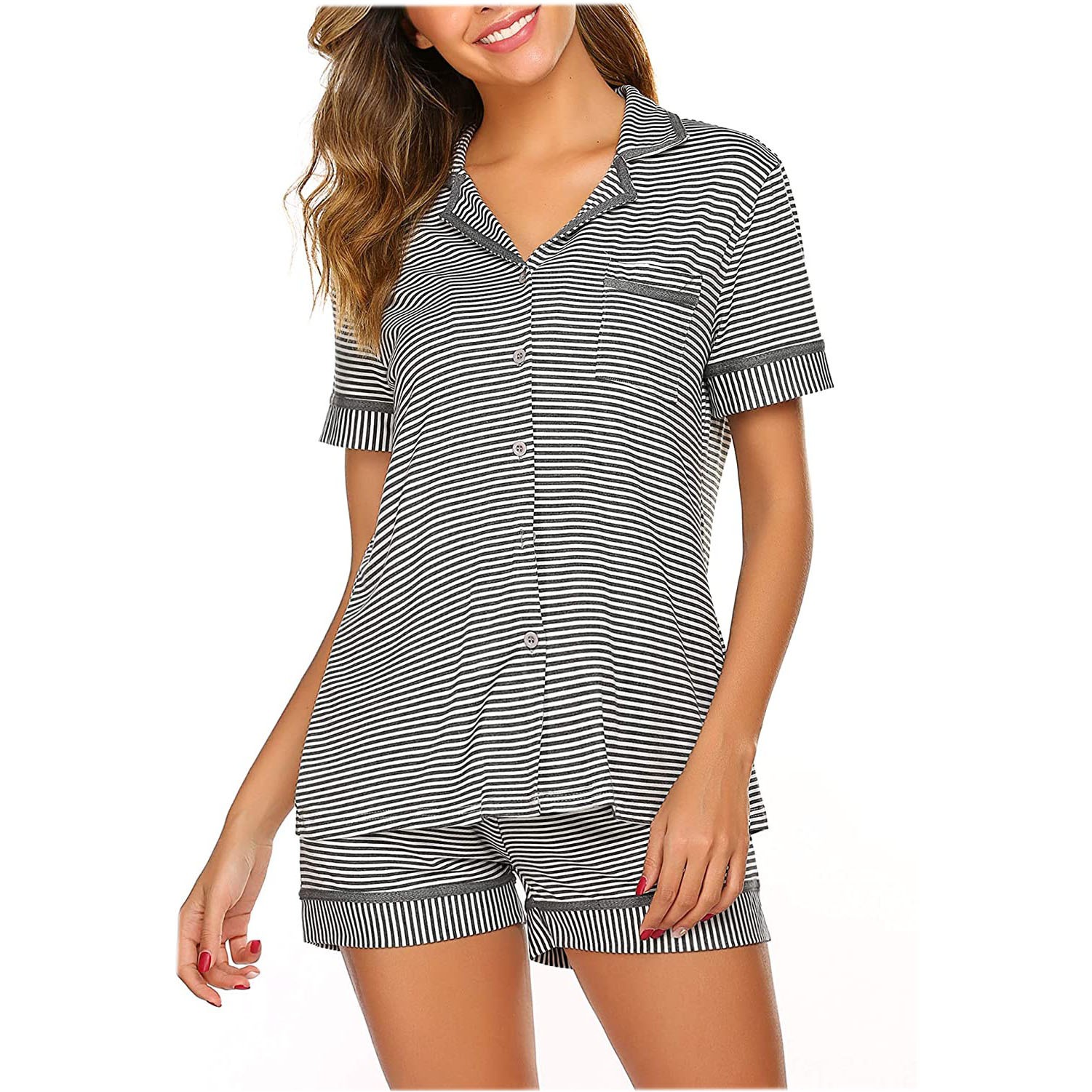 Pajamas Soft Striped Women'S 2