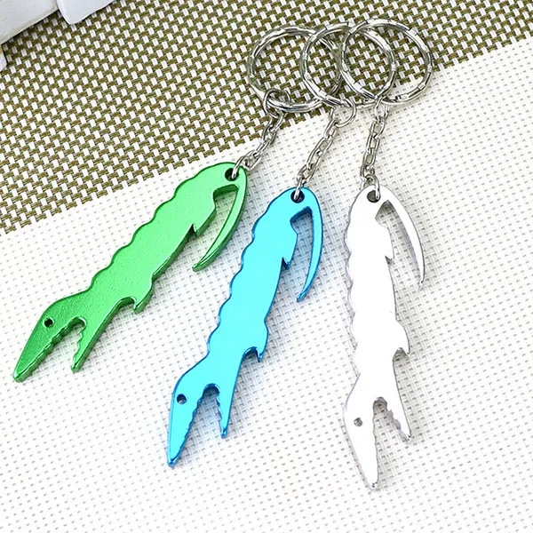 Alligator Shaped Bottle Opener Keychain 3