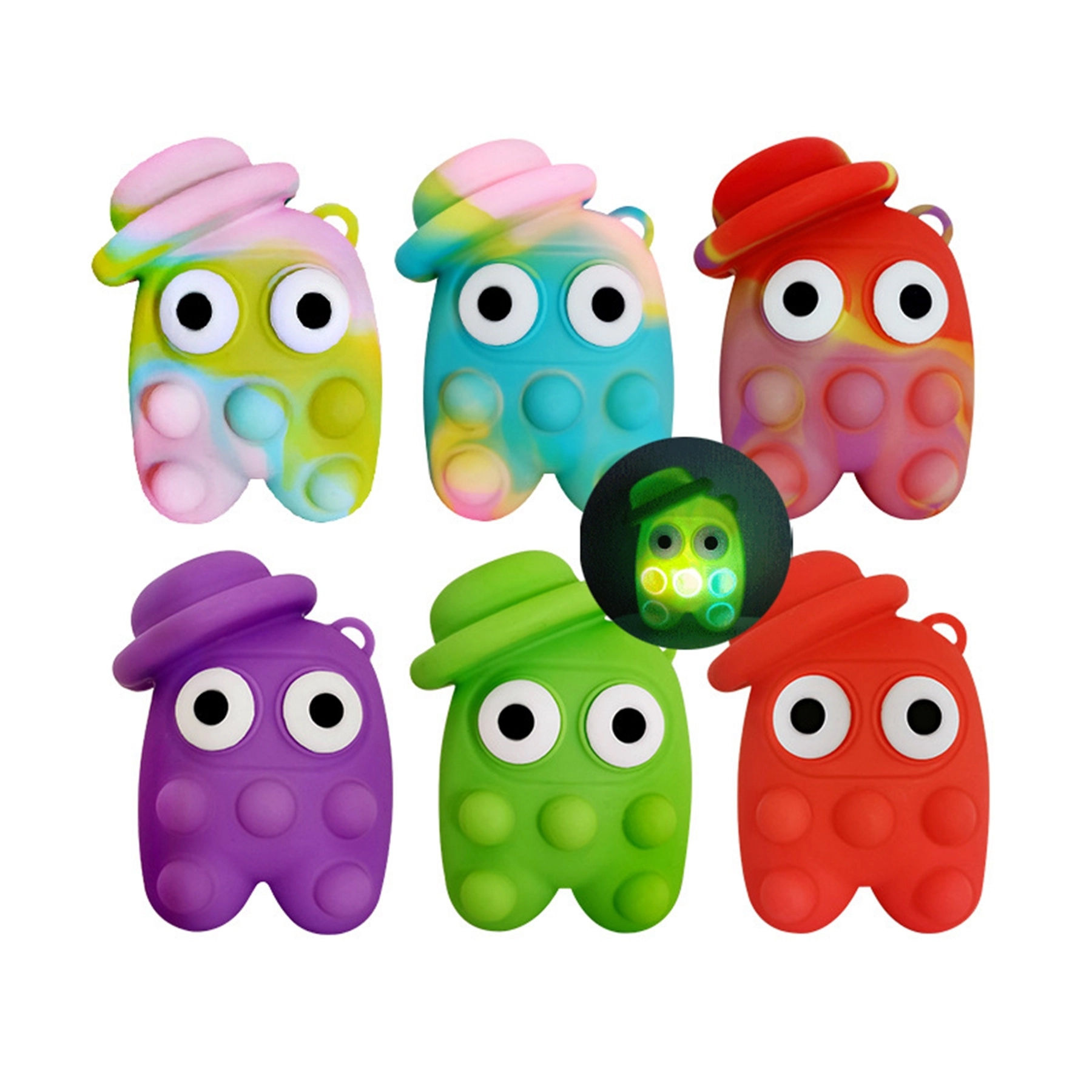 Flash Big Eyes 3D Astronaut Stress Ball Fidget Toy 2