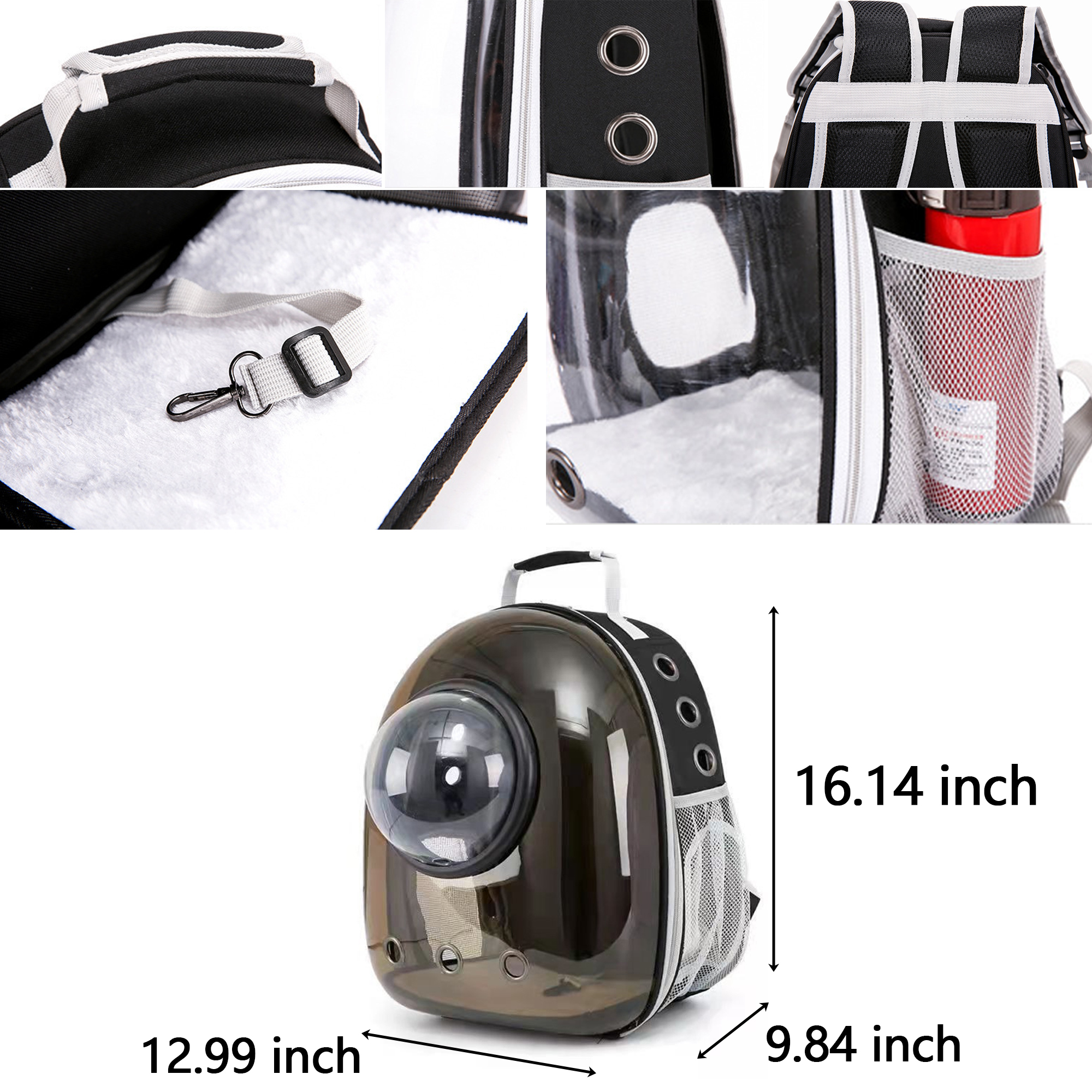 Transparent Space Capsule Pet Carrier Backpack 2