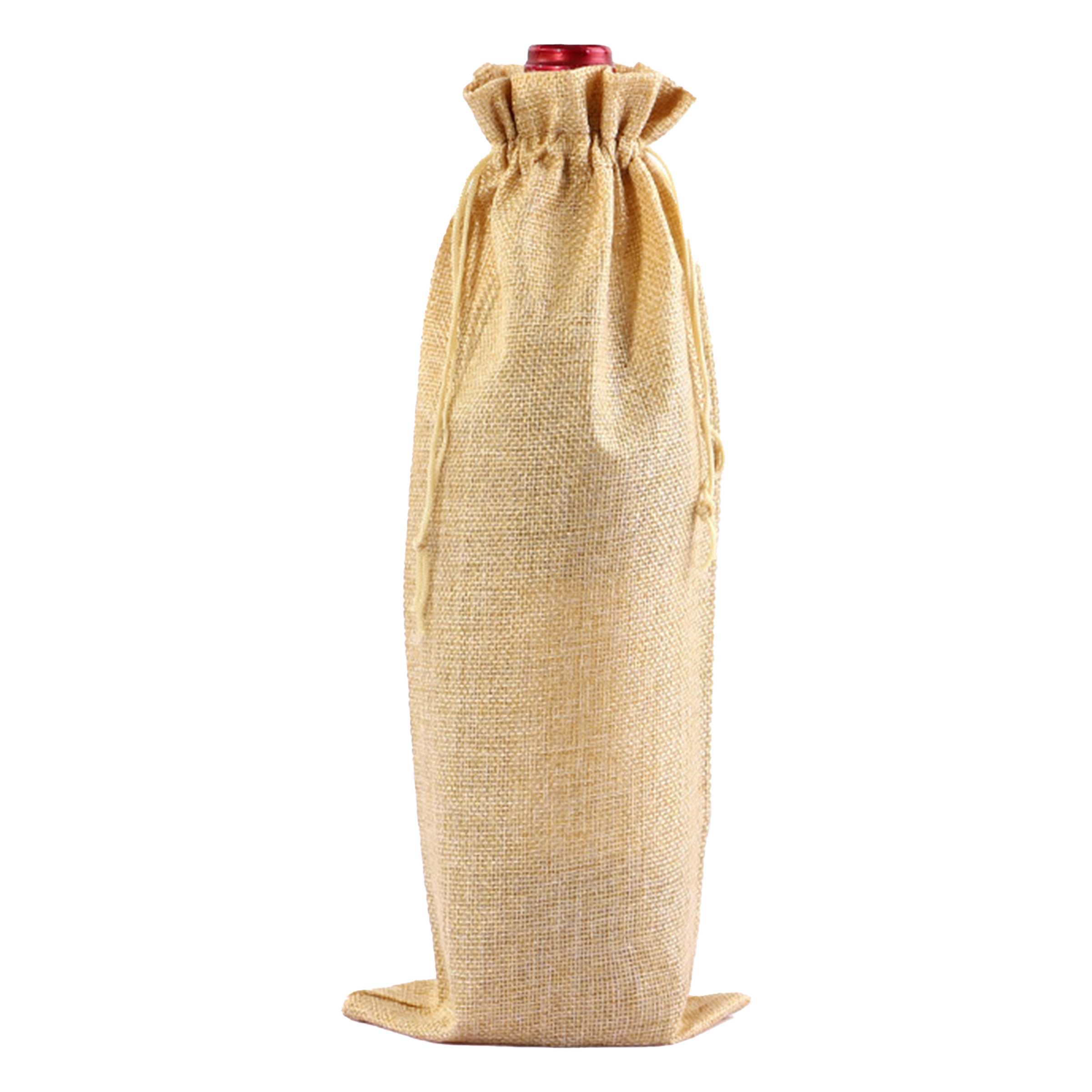 Jute Drawstring Drawstring Red Wine Bag 5