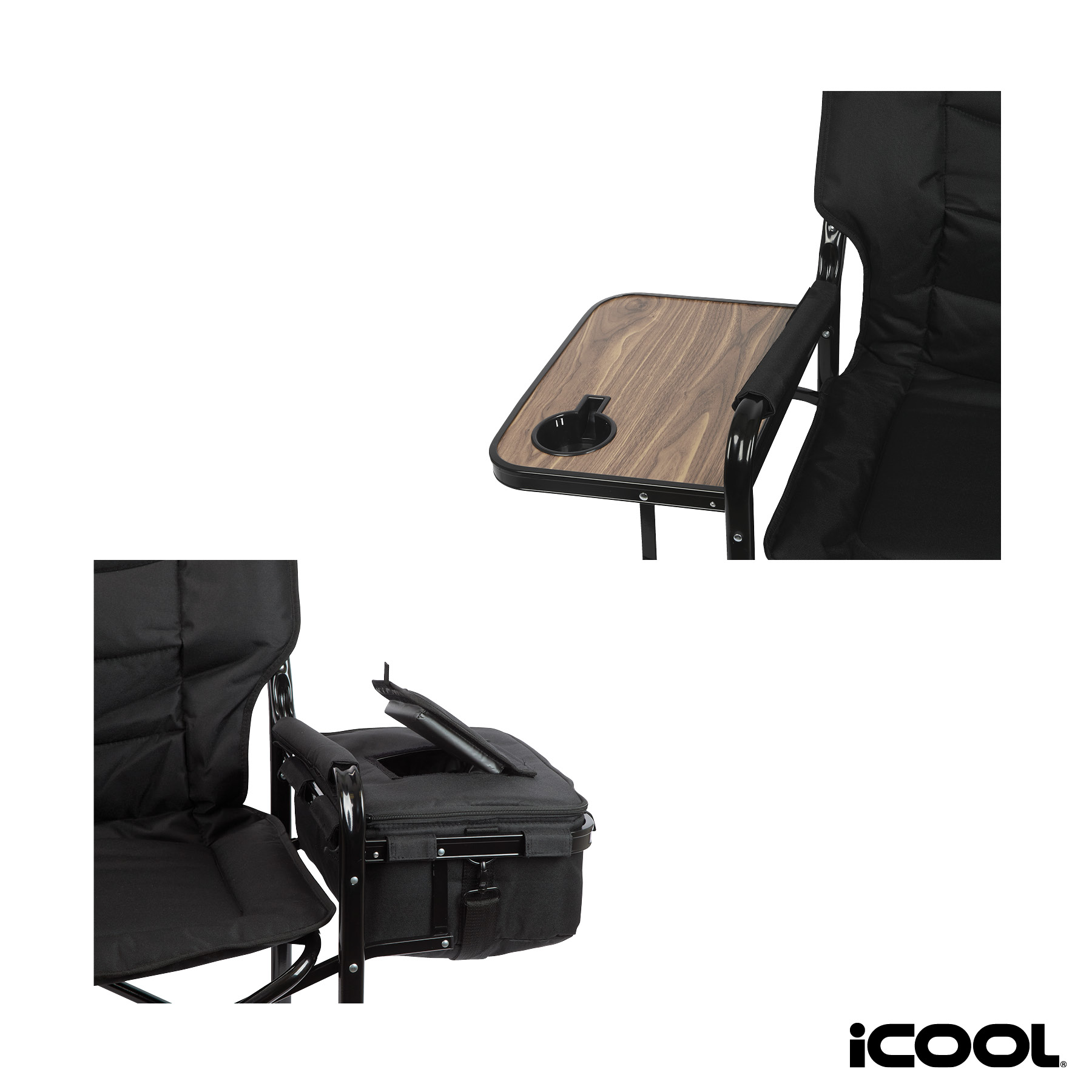 iCOOL Twin Peaks Deluxe Camping Chair With 18-Can Cooler 10