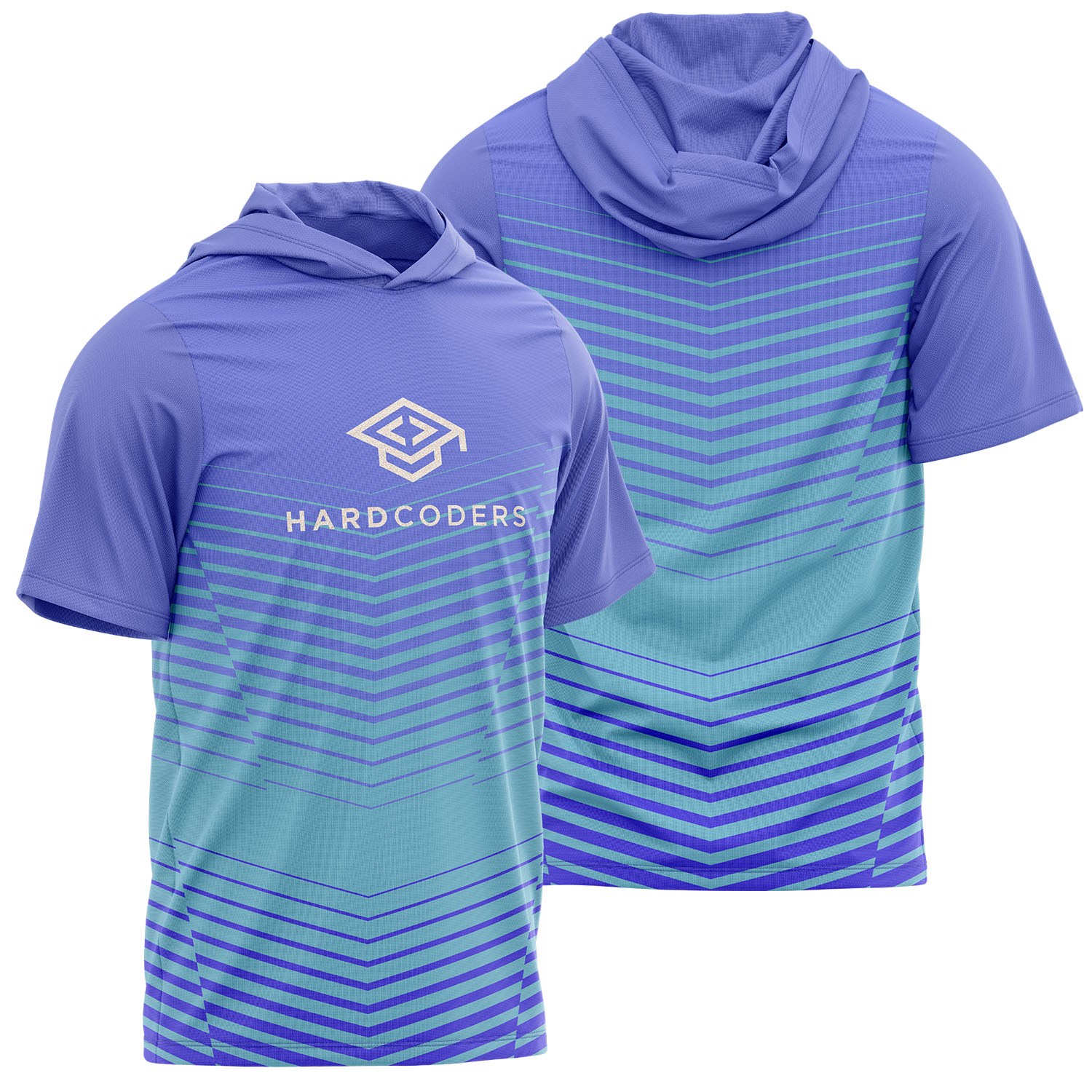 Women's 160 GSM Brushed Milk Silk Sublimation Short Sleeve Hoodie T-shirt 3