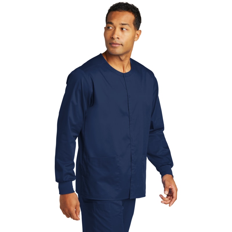 WonderWink Unisex WorkFlex Snap-Front Scrub Jacket 23
