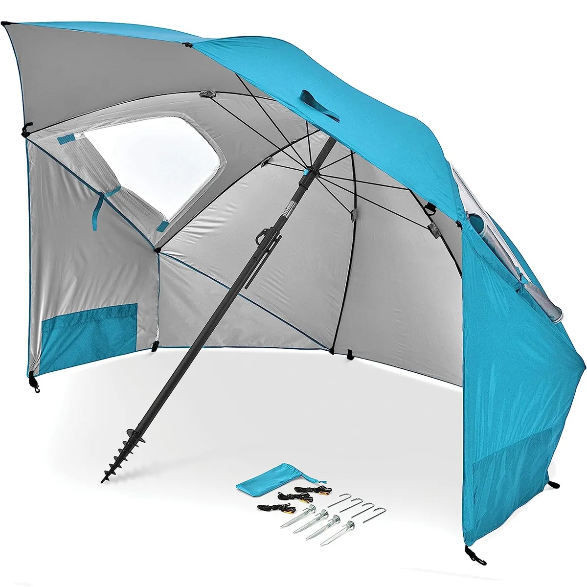 Outdoor Beach Portable Angled Shade Canopy Shelter Umbrella 3