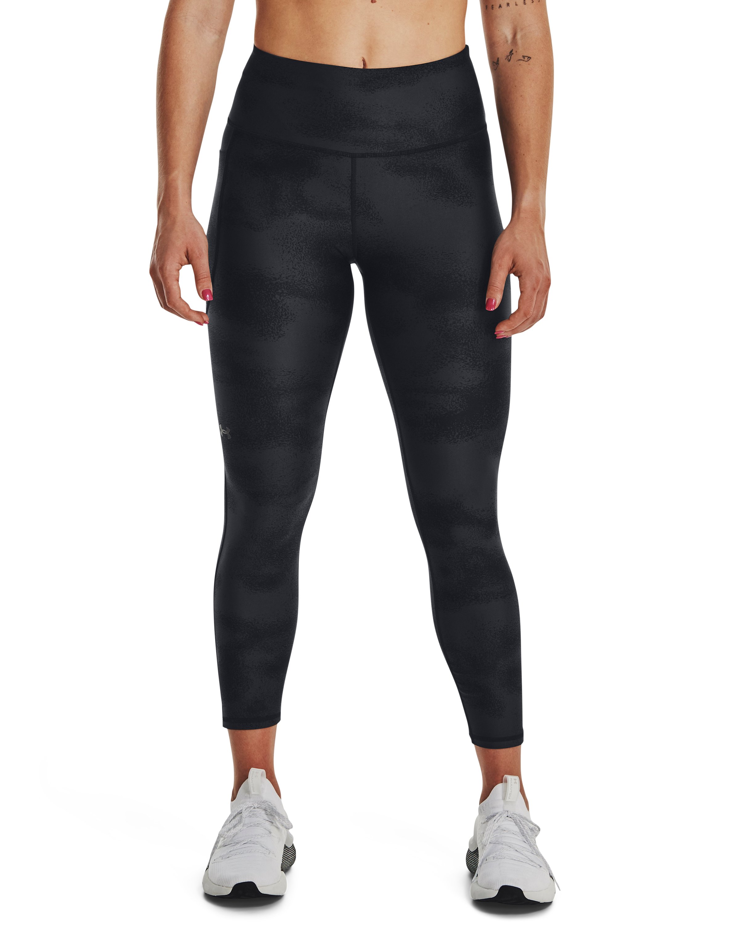 HeatGear No-Slip Waistband Printed Women's Ankle Leggings 4
