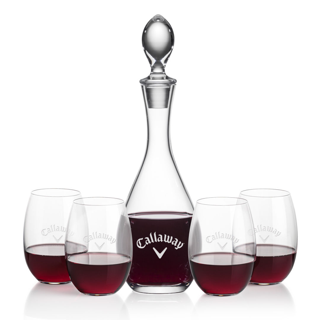 Malvern Decanter & Carlita Stemless Wine 1