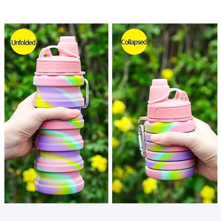 Folding Silicone Cup With Carabiner 2