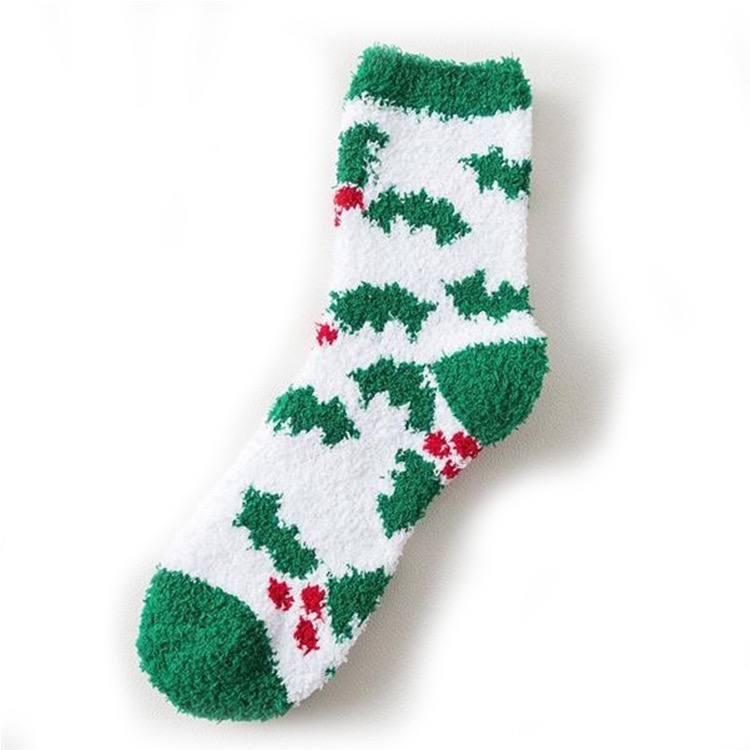 Women Christmas Fluffy Socks 5