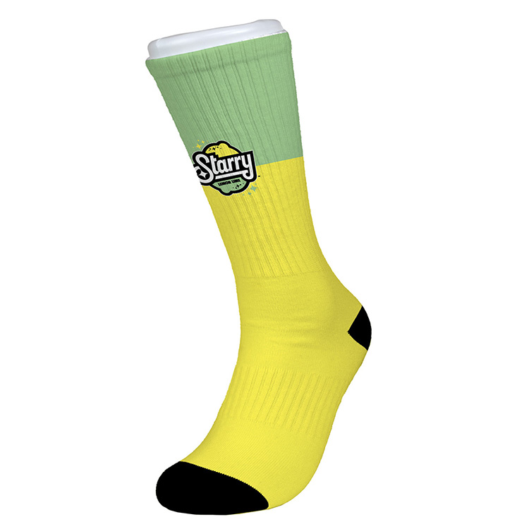 "Wye" Dye Sublimated Crew (Athletic) Socks (Pair) 10
