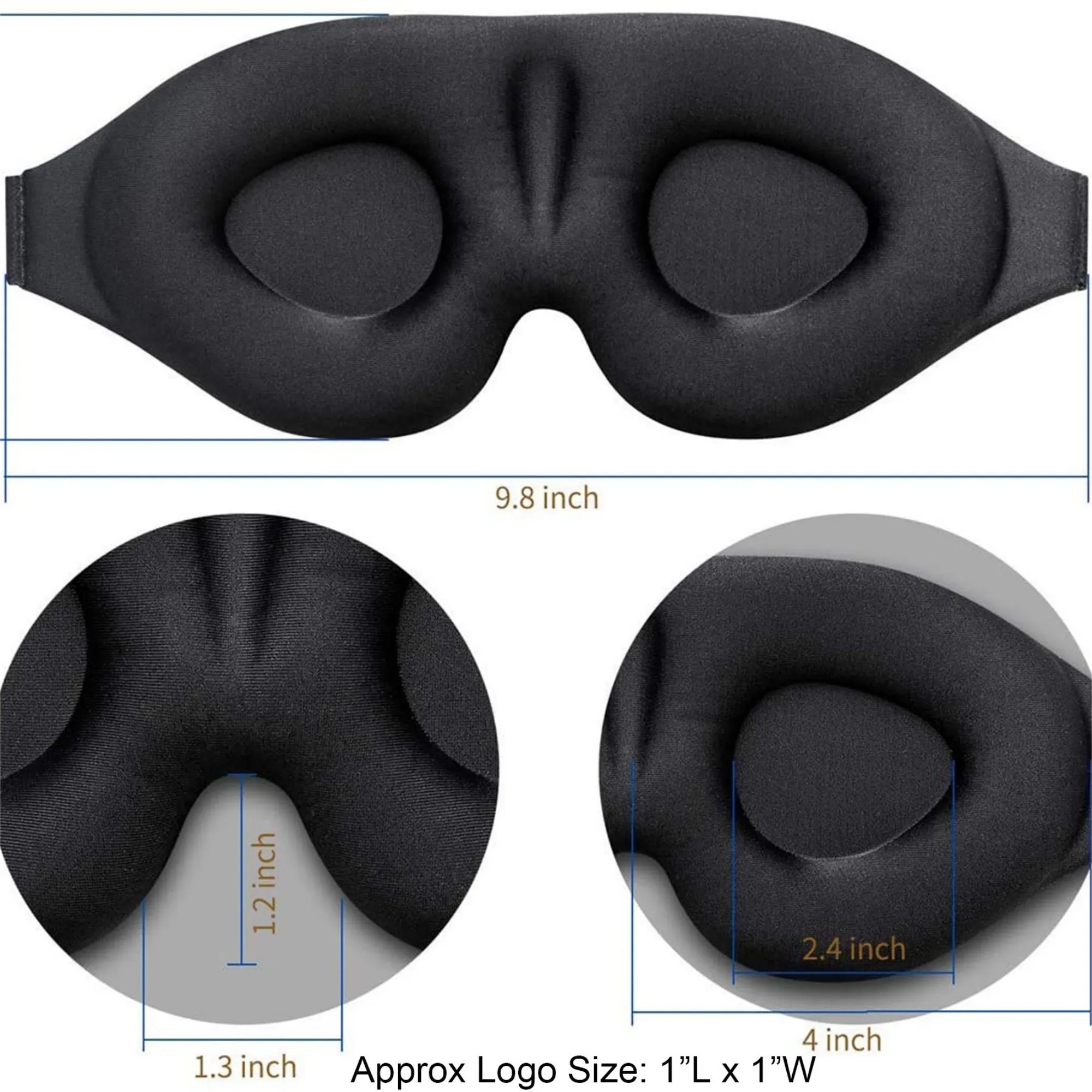 3D Contoured Cup Sleeping Mask 3