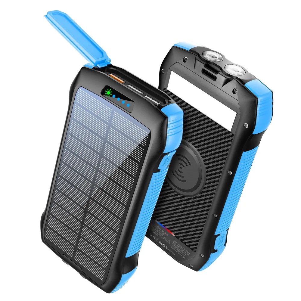 Solar Power Bank With Wireless Charging 8