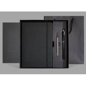 200 Pages PU Leather Personalized A5 Journal Notebook Set with Pen & Box 13