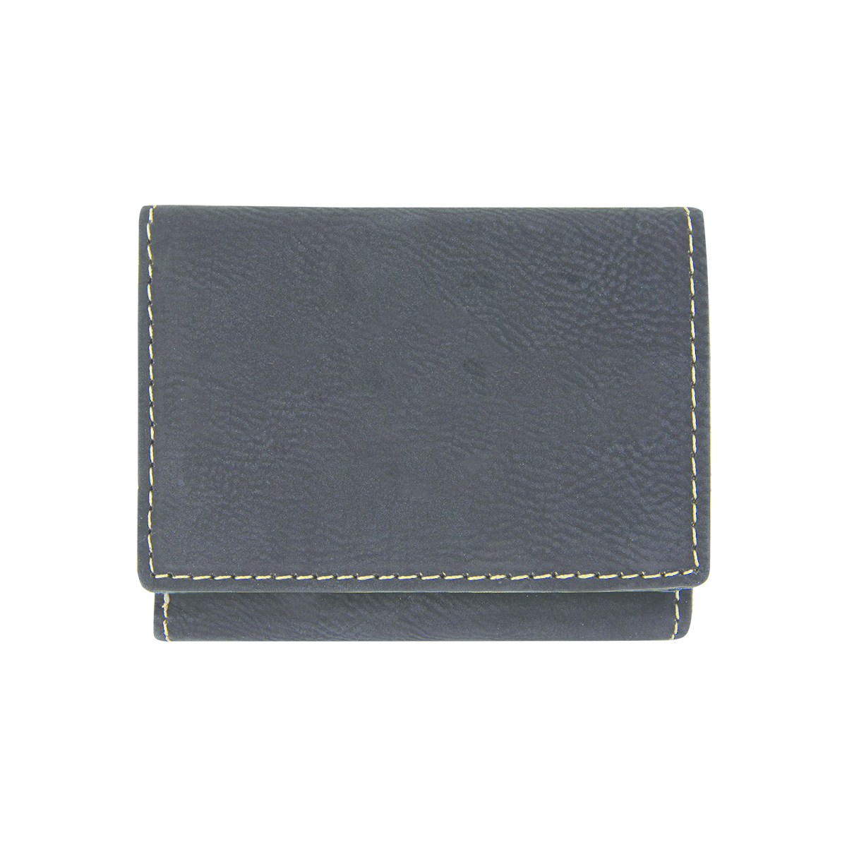 Black & Gold Leatherette Trifold Wallet 2
