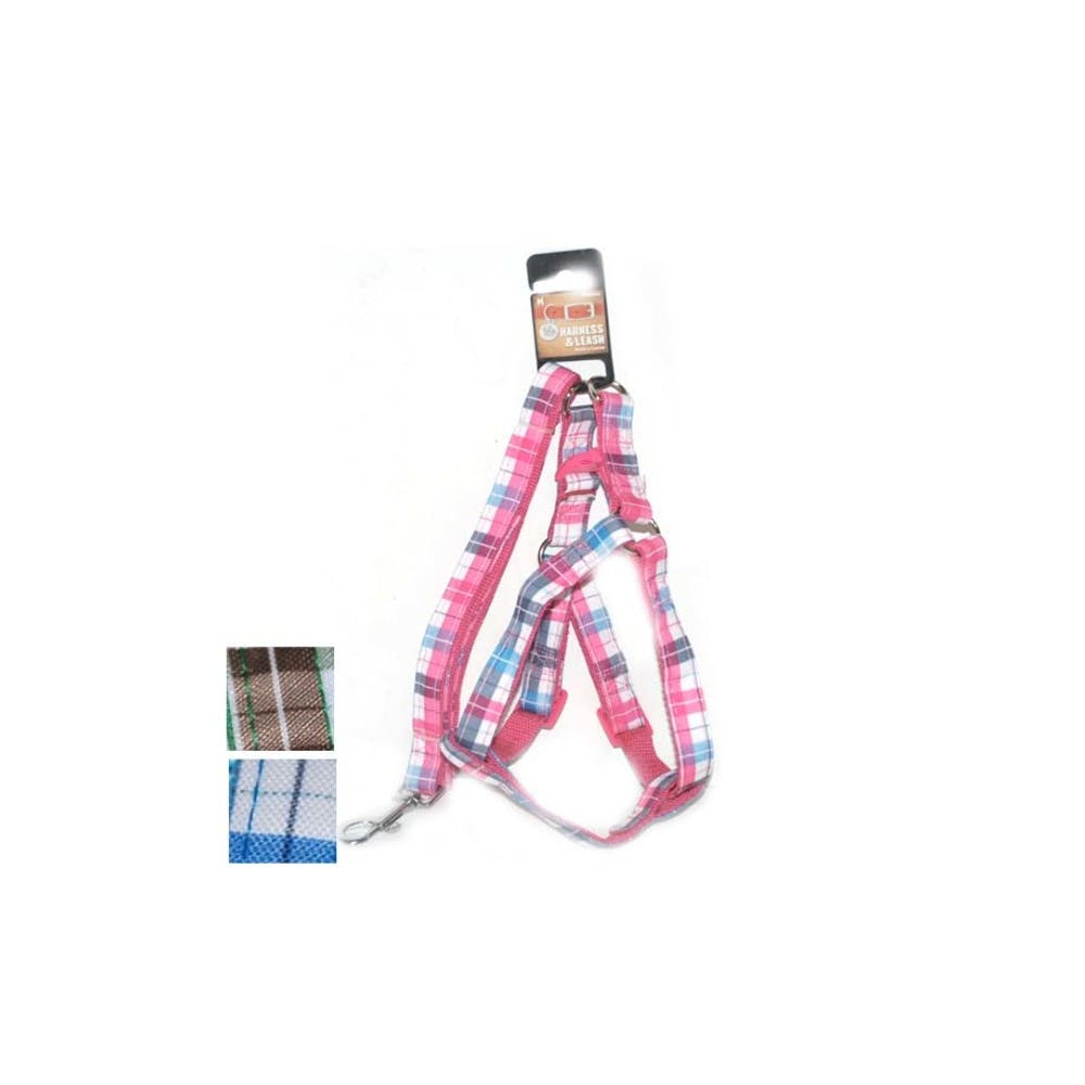 Plaid Harness & Leash Sets - Assorted Medium 2