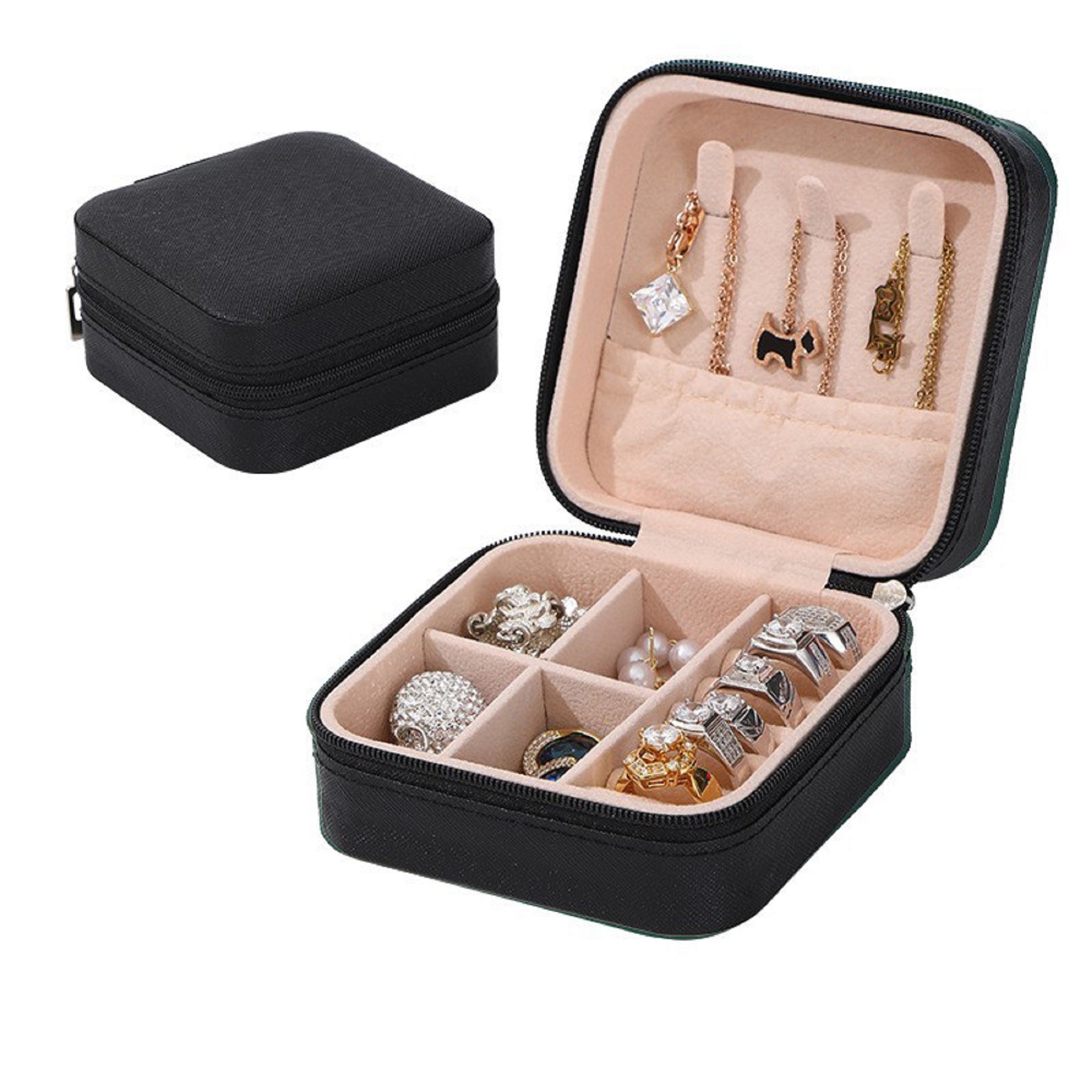Pu Leather Travel Portable Jewelry Case 4