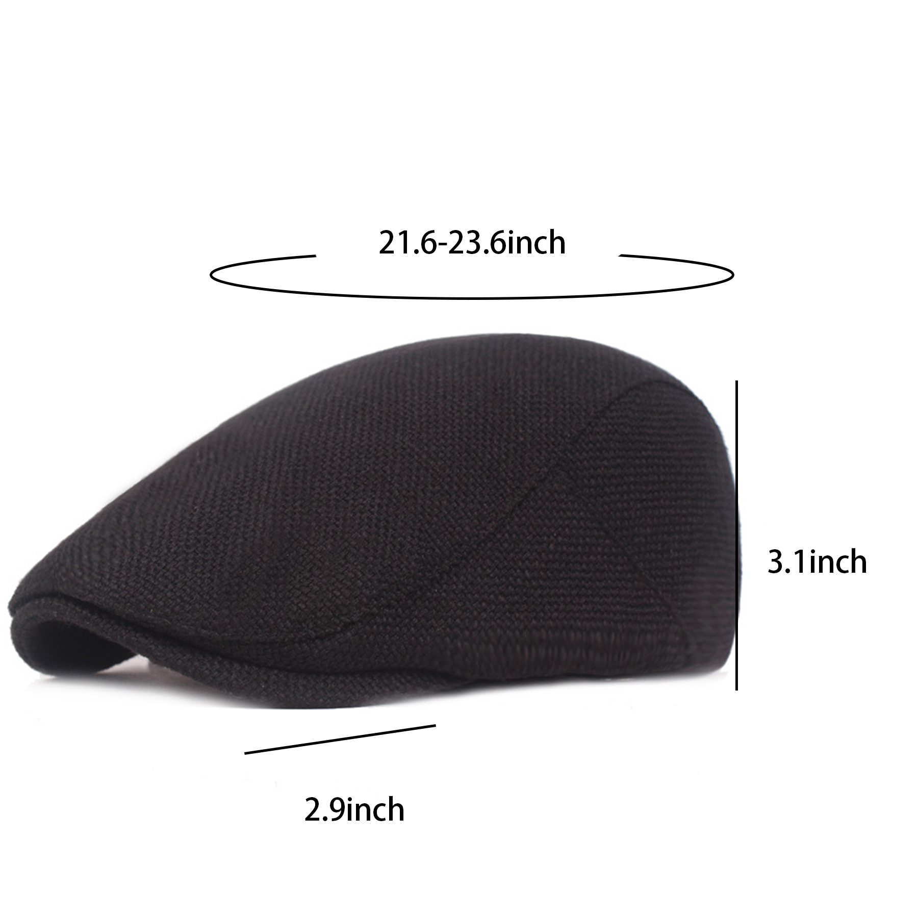 Men's Linen Newsboy Flat Cap 9