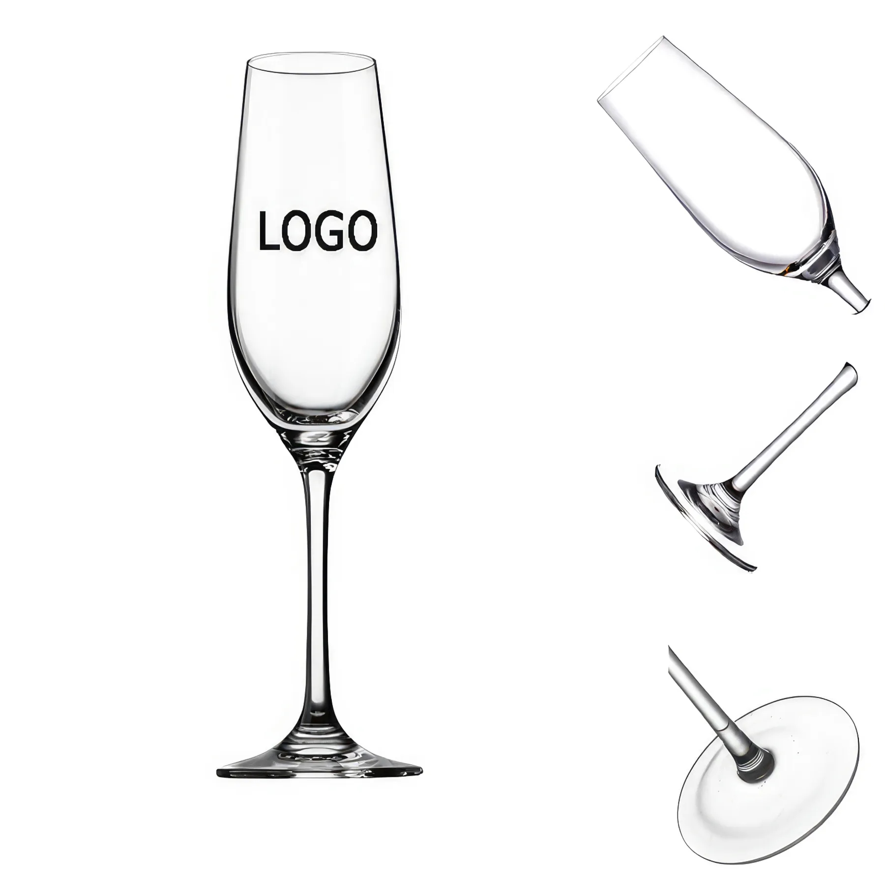 7oz Premium Stemmed Champagne Glasses 3
