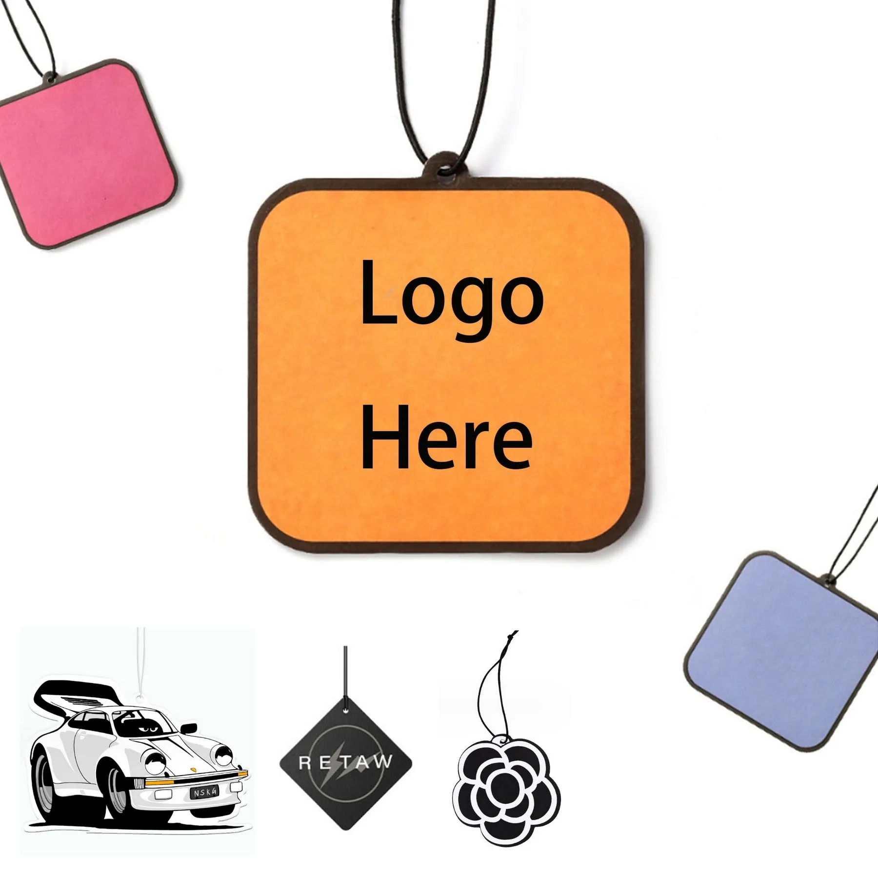 Car perfume tablet air freshener fragrance hanging ornament 2