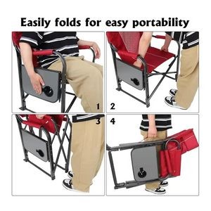 Portable Folding Camping Chair with Side Table 14