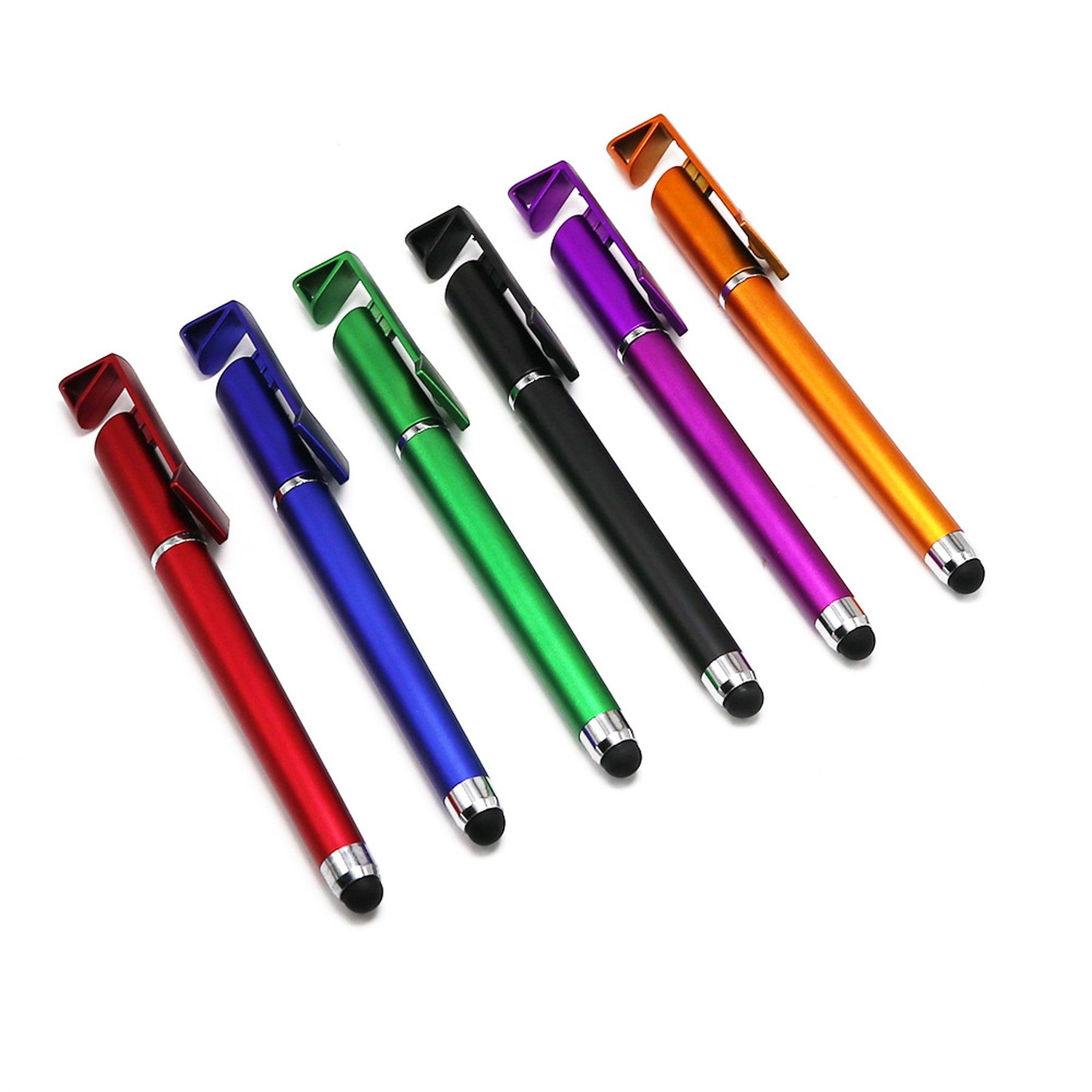 3 In 1 Phone Holder Qr Code Capacitive Stylus Ballpoint Pens 12