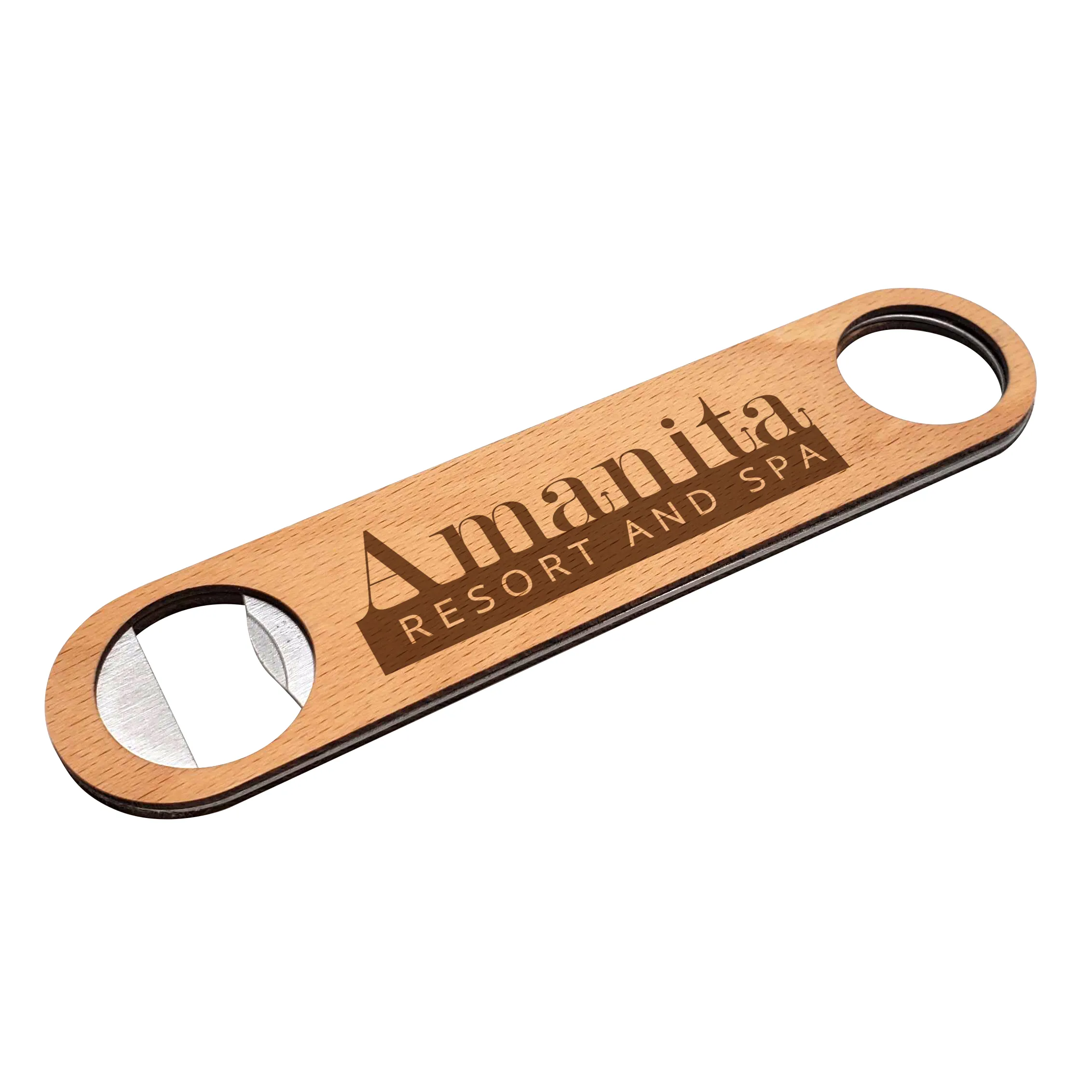 Beechwood Bottle Opener - Laser Etched 3