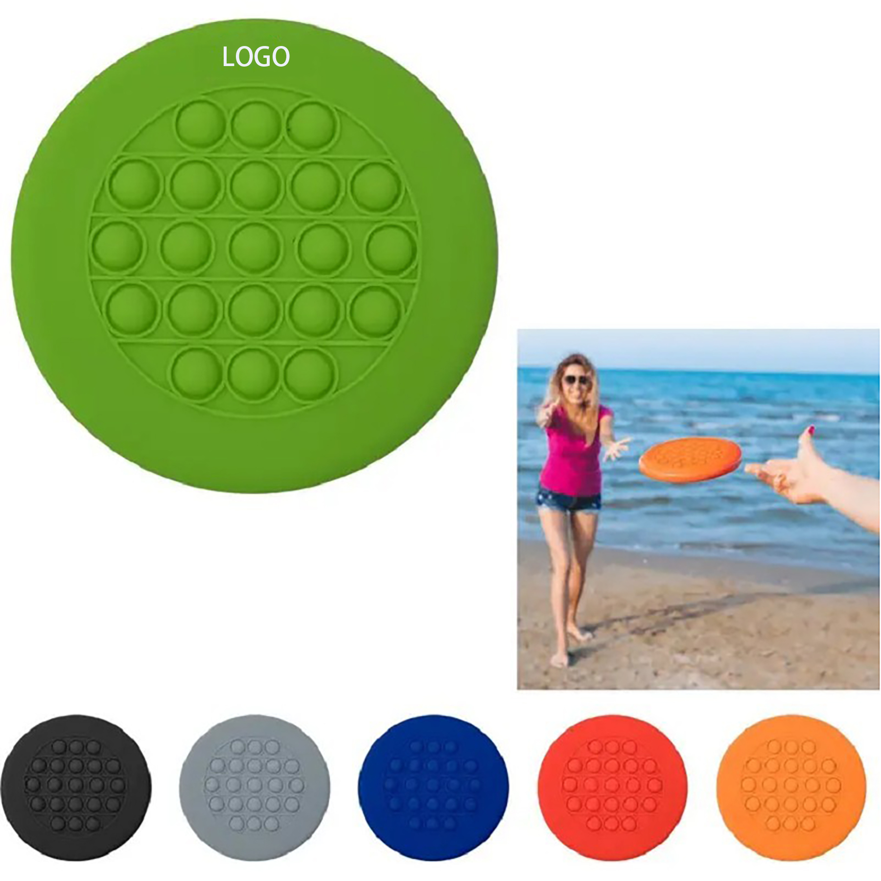 Push Pop it Silicone Dog Flying Disc for Small Medium Puppy Dogs 18