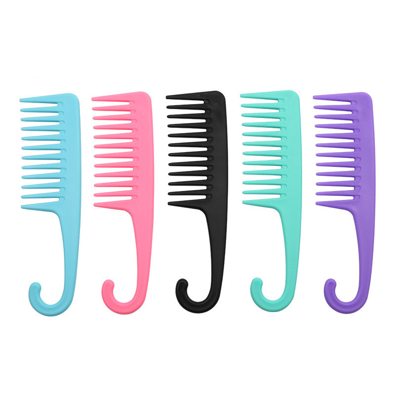 Wide Tooth Shower Detangling Combs with Hook 2