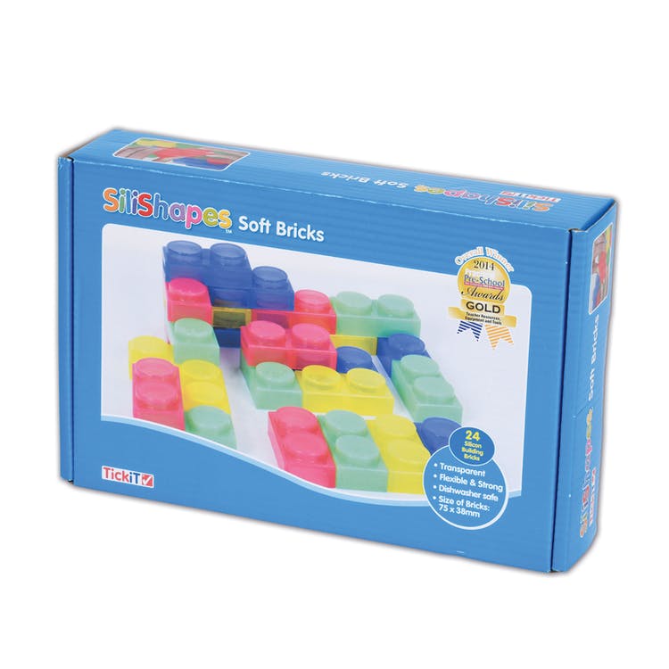 SiliShapes Soft Bricks - 24 Piece Preschool