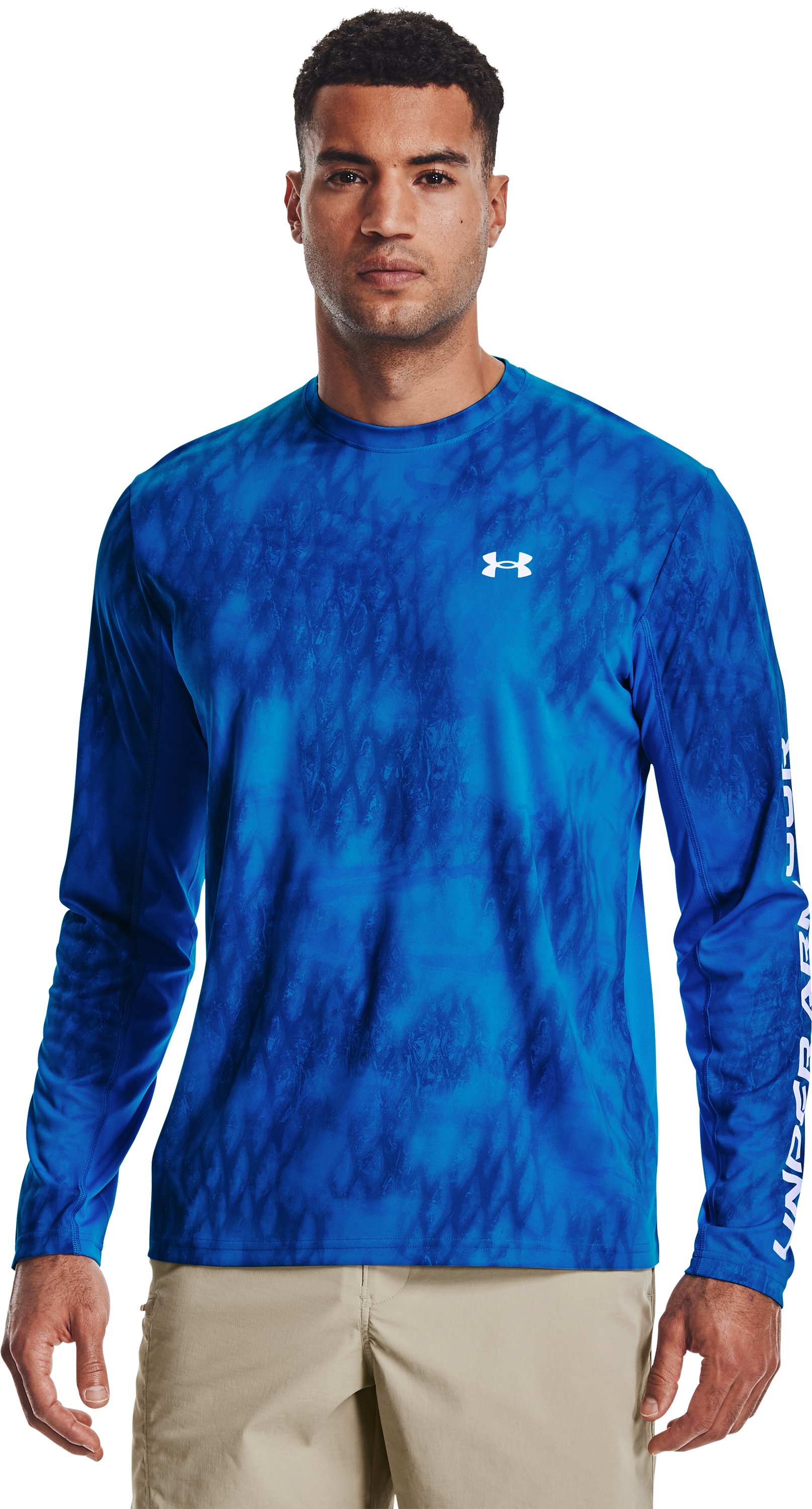 UA Iso-Chill Shorebreak Camo Men's Long Sleeve 19
