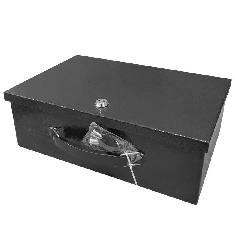 Portable Fireproof Iron Box Safe With Lock 2