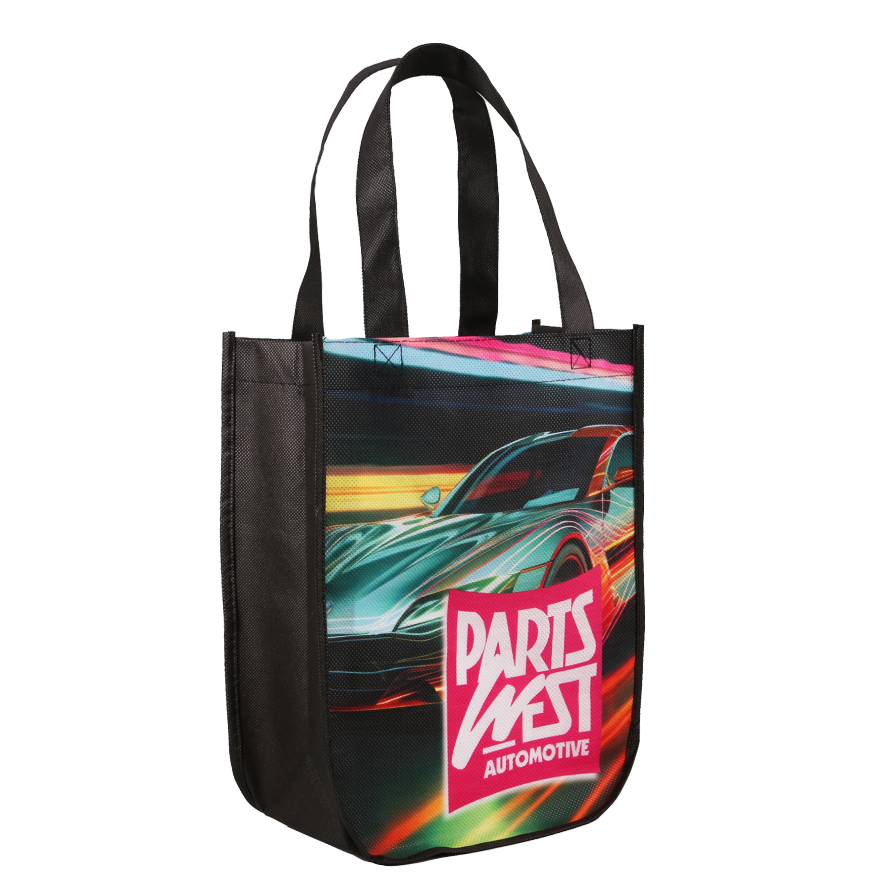 Yuma Sublimated Non-Woven Curve Bottom Tote Bag