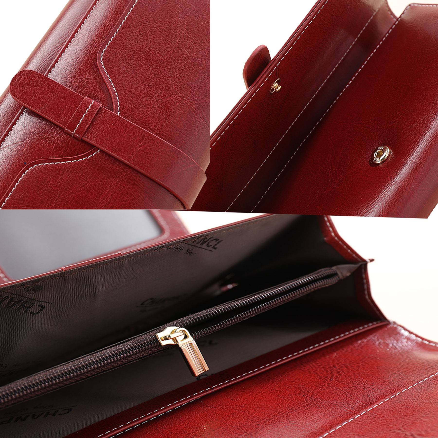 Genuine leather wallet for women 4