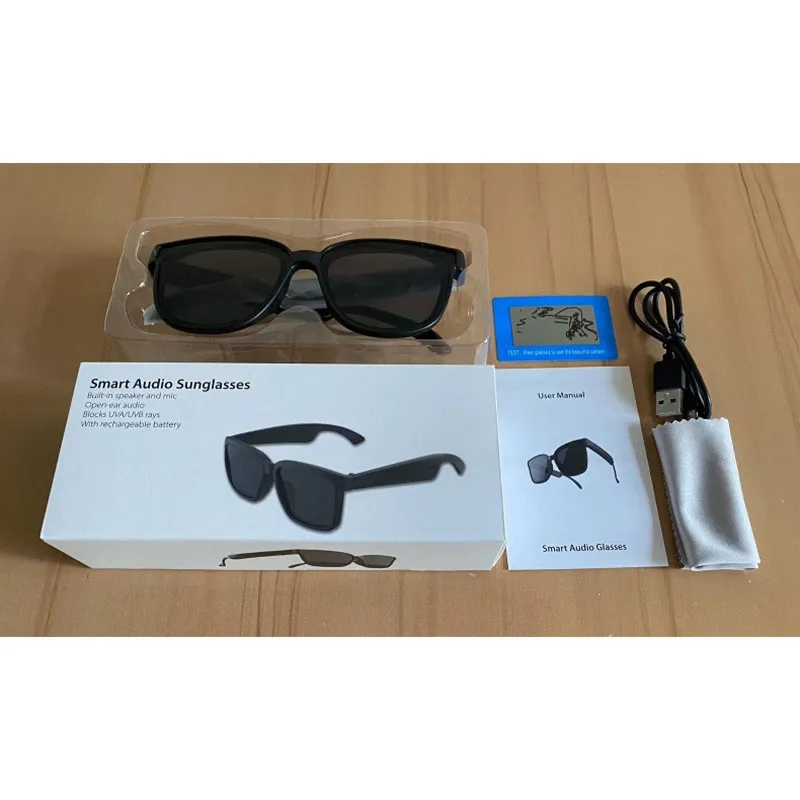 Smart Sunglasses Blue Light Filtering Built in Mic Speakers 3