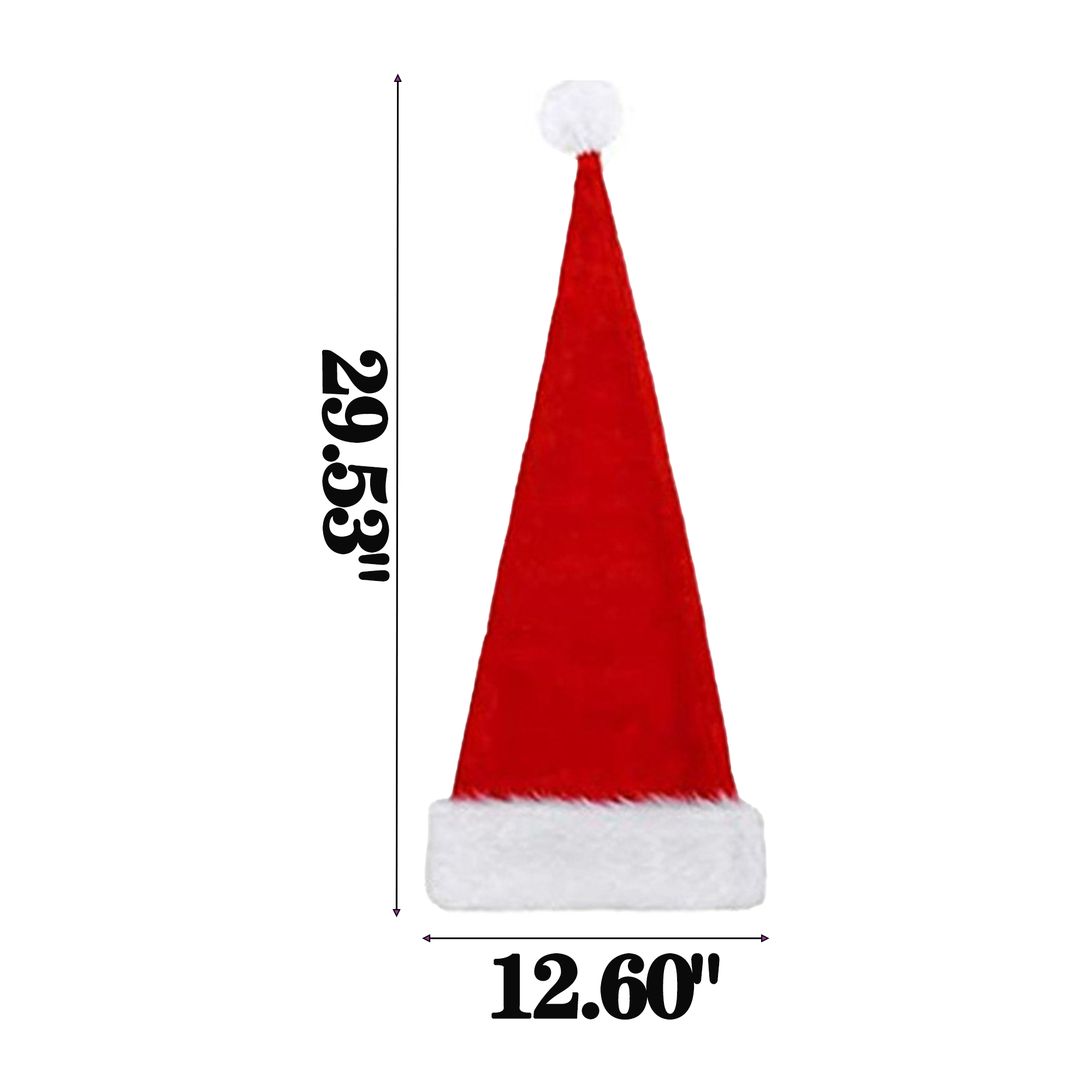 Soft And Comfortable Elongated Christmas Hat 2