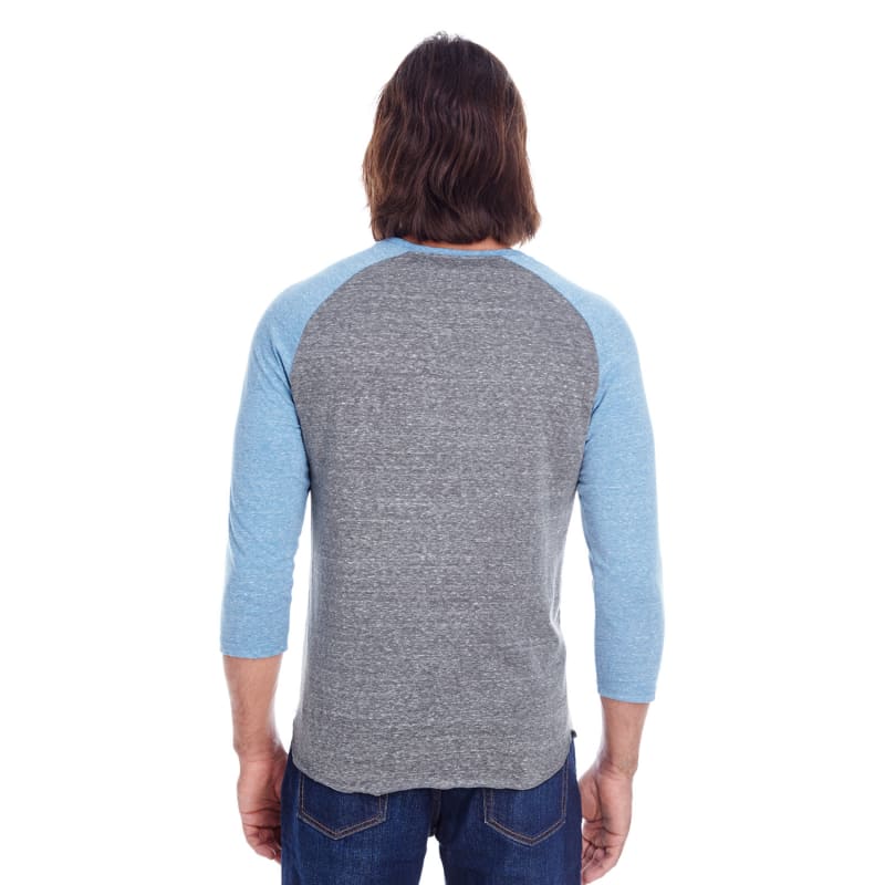 Threadfast Apparel Unisex Triblend 3/4-Sleeve Raglan 2