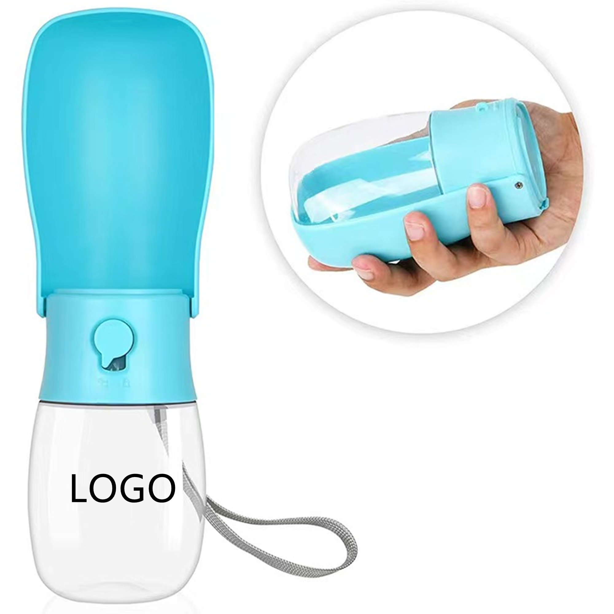 12 Oz Foldable Dog Water Bottle