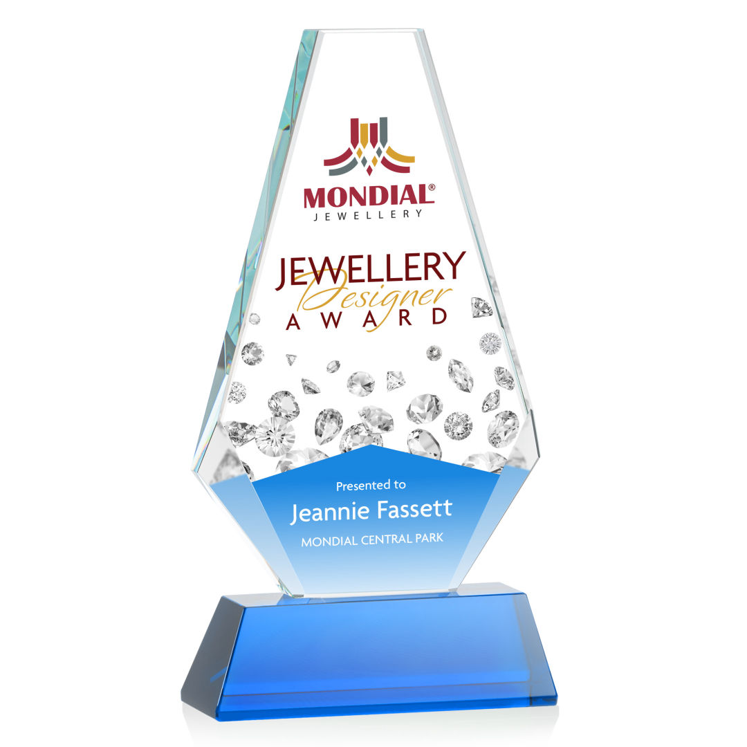 Kingsley VividPrint™ Award on Newhaven Base - Blue 10