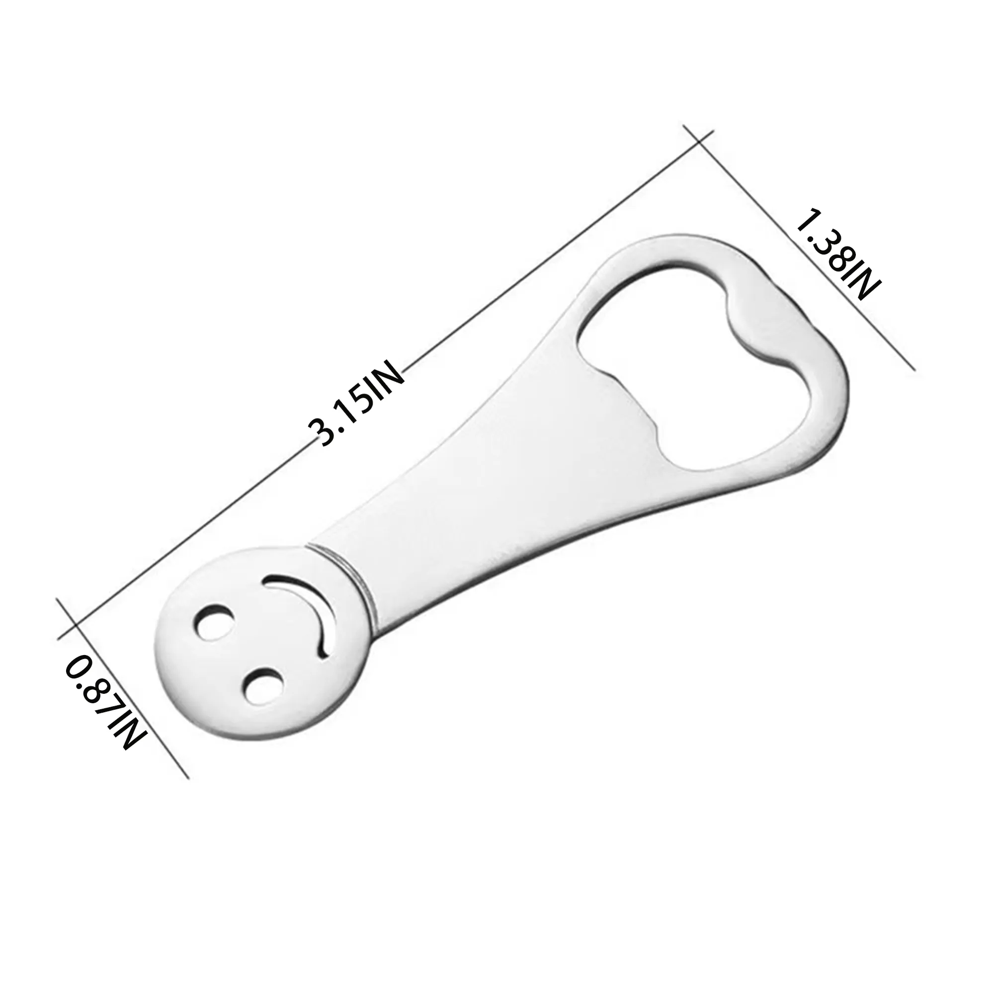 Customizable smiley face bottle opener 2