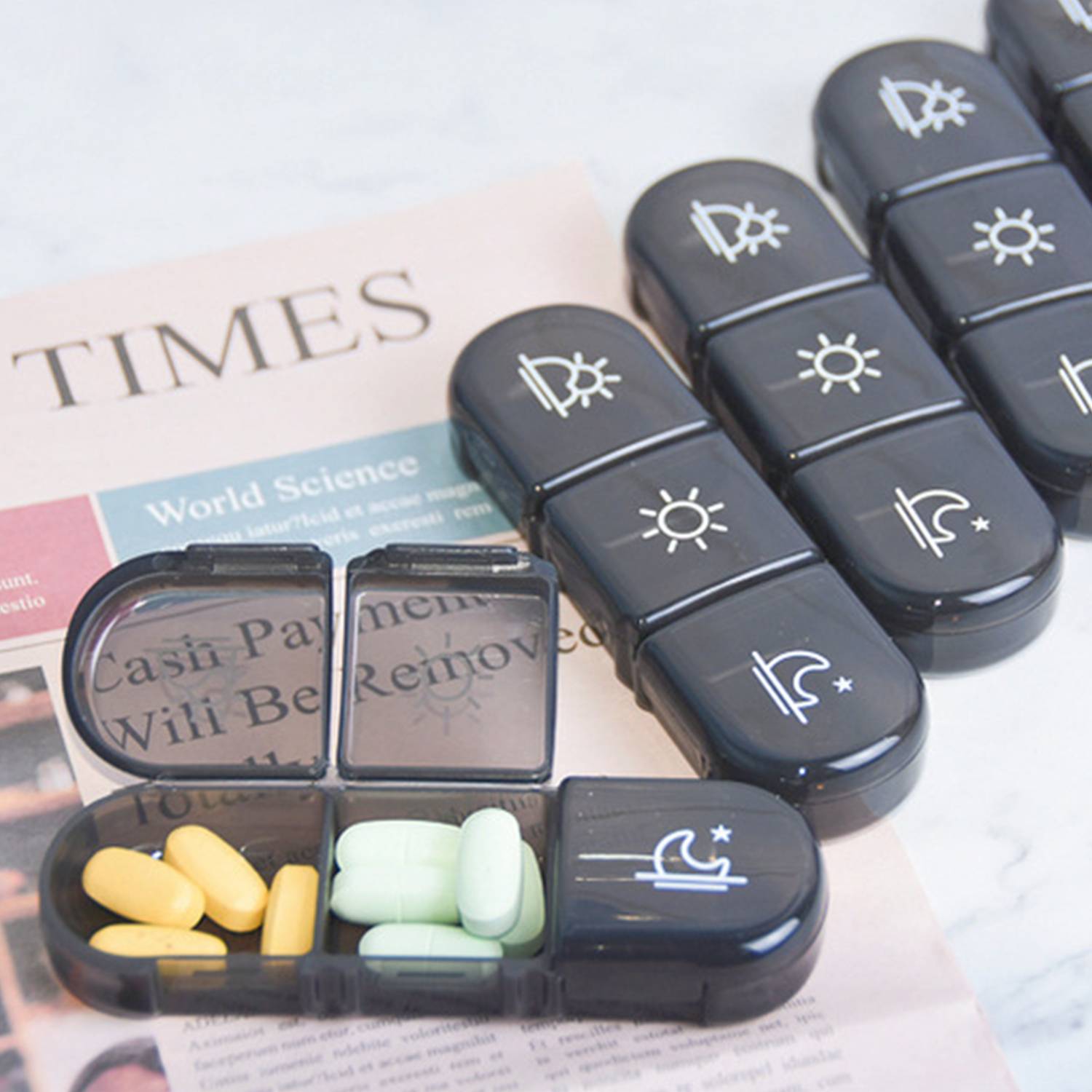 Portable Light Proof Canvas Bag Pill Box 2