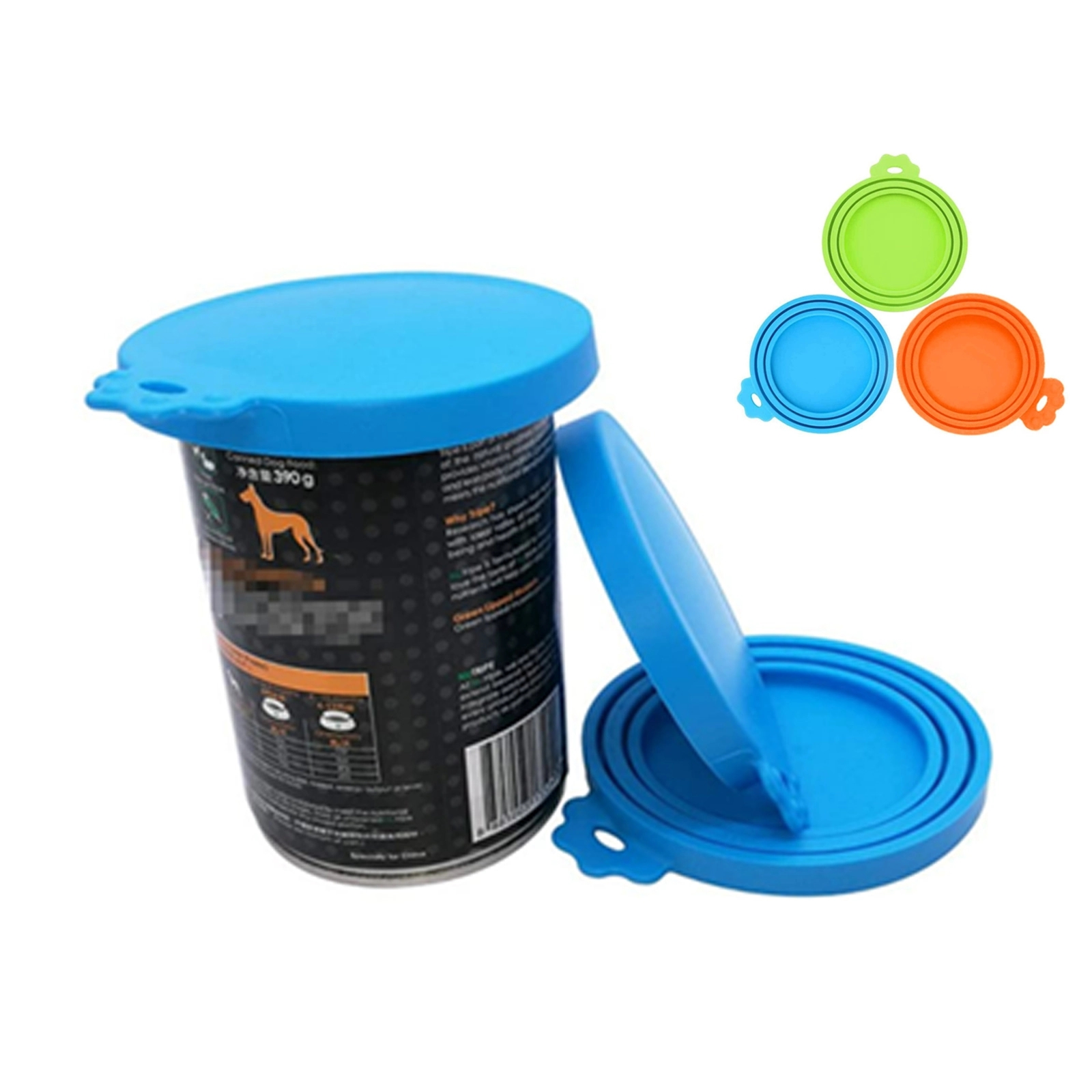 3 Size in 1 Reusable Silicone Can Lid Cover 3