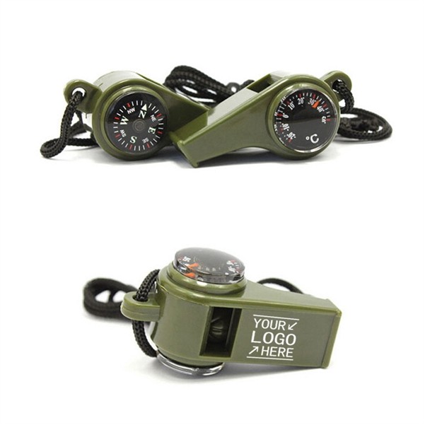 3 In 1 Whistle With Compass And Thermometer 2
