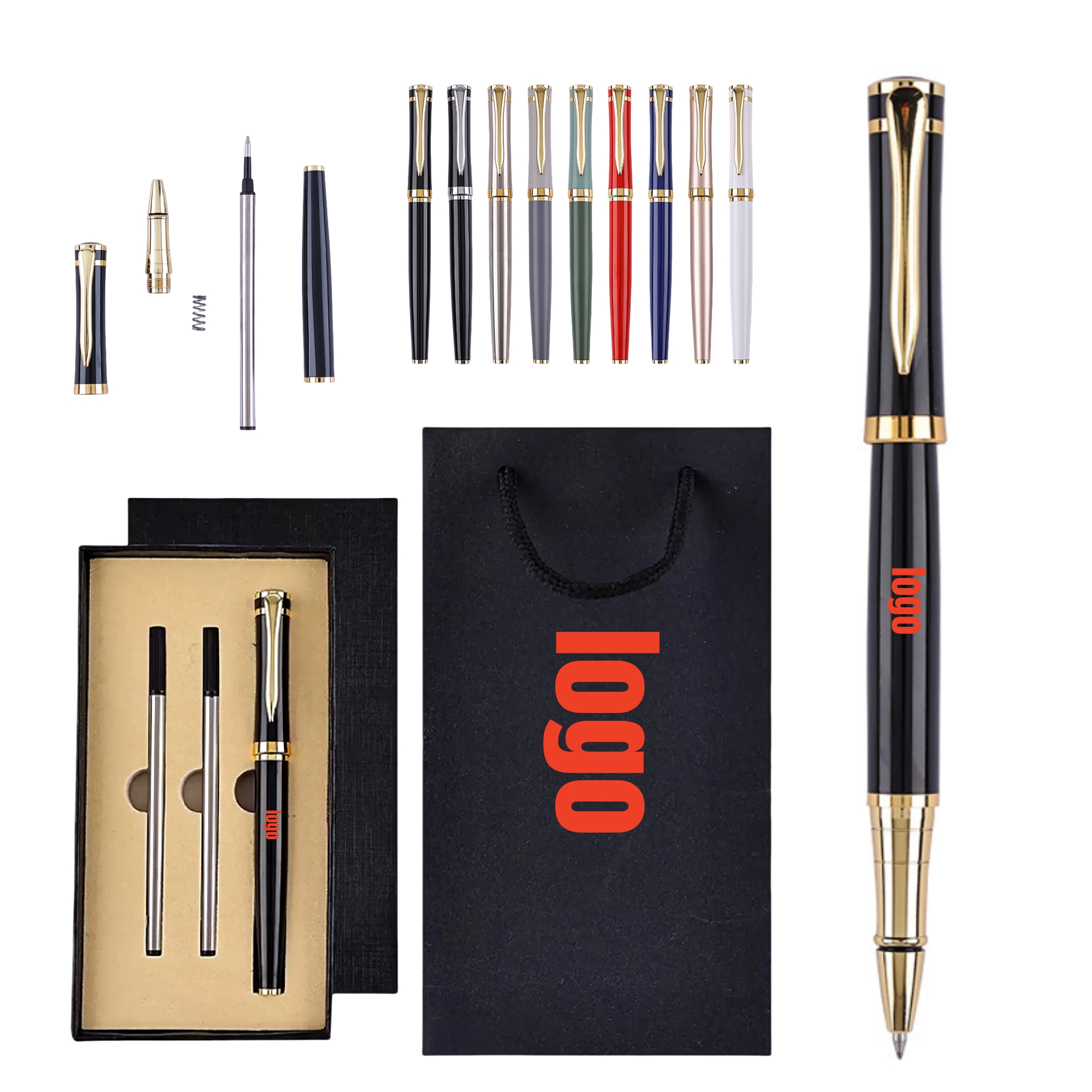 High-End Signature Pen ?C UV Print, Corporate Gift Set 2