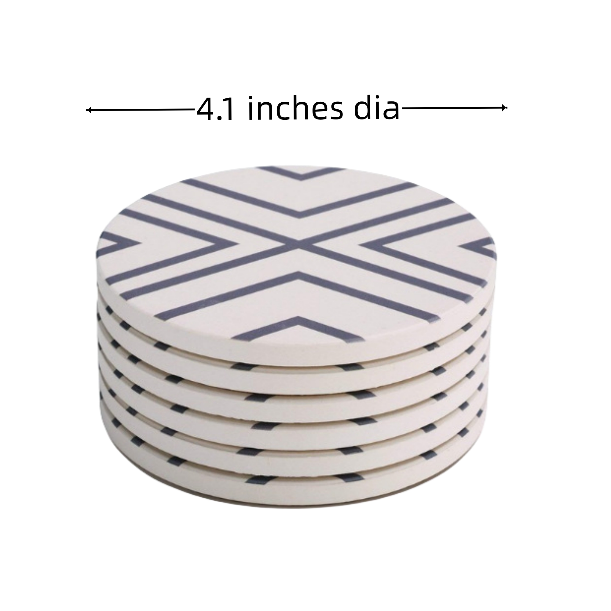 Round Ceramic Stone Coasters 4